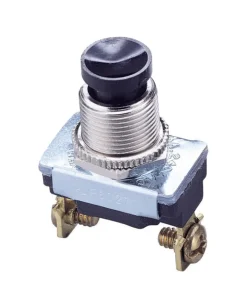 Gardner Bender 6 amps Push Button Momentary Switch Black 1 pk