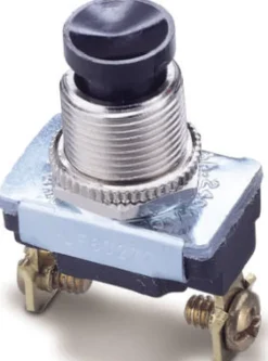 Gardner Bender 6 amps Push Button Momentary Switch Black 1 pk