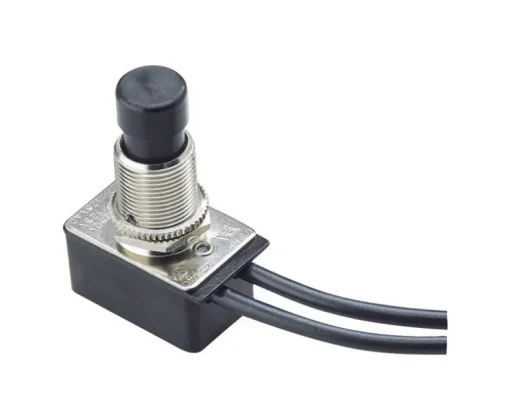 Gardner Bender 10 amps Push Button Switch Black 1 pk