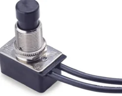 Gardner Bender 10 amps Push Button Switch Black 1 pk