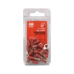 Gardner Bender 22-16 AWG Insulated Wire Ring Terminal Red 22 pk
