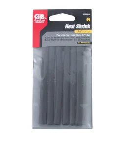 Gardner Bender 1/4 in. D Heat Shrink Tubing Black 6 pk