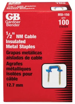Gardner Bender 1/2 in. W Metal Insulated Cable Staple 100 pk