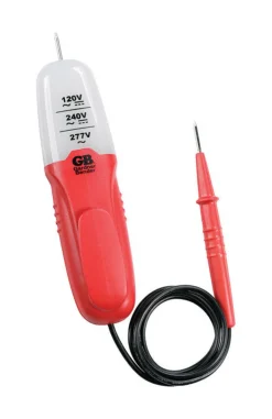 Gardner Bender Black/Red 80/300V ac/dc 3-Range Voltage Tester 2.5 W in.