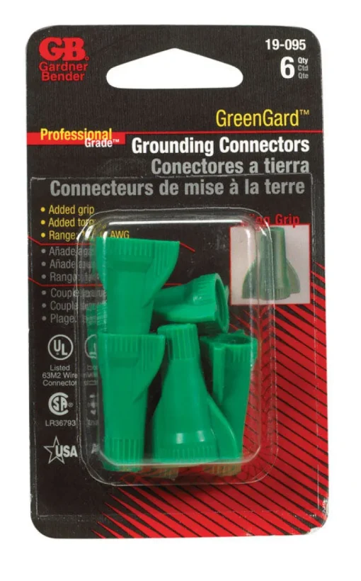 Gardner Bender GreenGard 14-10 Ga. Copper Wire Wire Connector Green 6 pk
