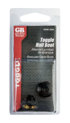 Gardner Bender Half-Boot Toggle Switch Black 2 pk