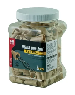 Gardner Bender Hex-Lok 22-8 Ga. Copper Wire Wire Connectors Tan 175 pk