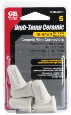 Gardner Bender High Temp Ceramic Wire Connectors 35/64 in. D 5 pk