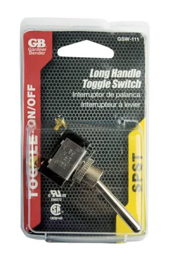 Gardner Bender Single Pole Toggle O-Ring Switch Silver 1 pk