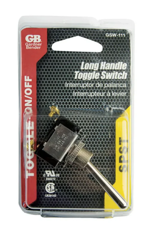 Gardner Bender Single Pole Toggle O-Ring Switch Silver 1 pk