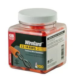 Gardner Bender WireGard 22-14 Ga. Copper Wire Wire Connectors Orange 100 pk