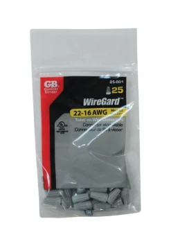 Gardner Bender WireGard 22-16 Ga. Copper Wire Wire Connector Gray 25 pk
