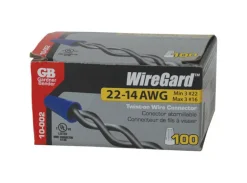 Gardner Bender WireGard 22-14 AWG Copper Wire Wire Connector Blue 100 pk