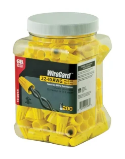 Gardner Bender WireGard 18-10 Ga. Copper Wire Wire Connectors Yellow 200 pk