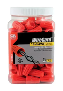 Gardner Bender WireGard 18-10 Ga. Copper Wire Wire Connectors Red 125 pk