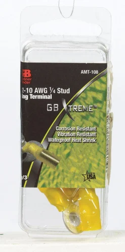 Gardner Bender Xtreme 12-10 Ga. Insulated Wire Ring Terminal Yellow 3 pk