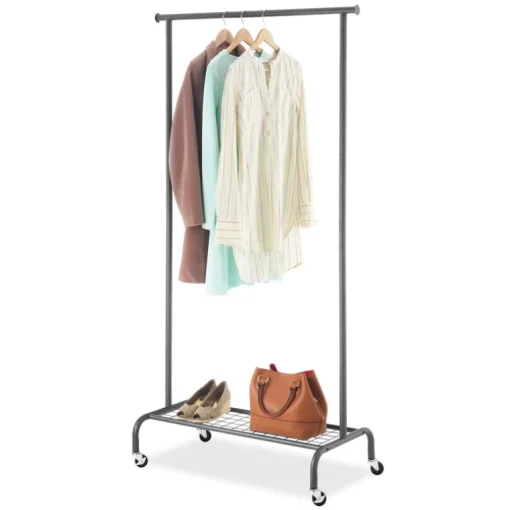 GARMENT RACK METAL GRAY