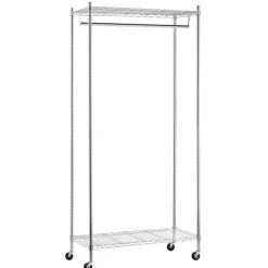 GARMENT RACK SLV 73"H
