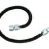 GAS CONNCTR BLK 3/8"X24"