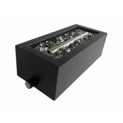 Gas Tabletop Fire Pit, Stainless Steel, 10,000 BTUs, 14-In.