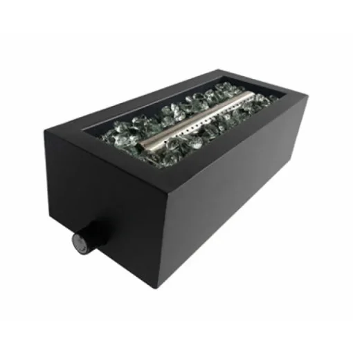 Gas Tabletop Fire Pit, Stainless Steel, 10,000 BTUs, 14-In.