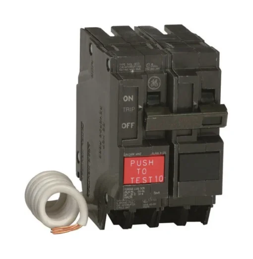 GE 30 amps Ground Fault 2-Pole Circuit Breaker w/Self Test