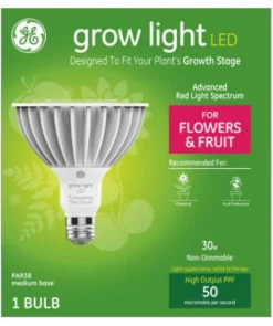 GE Lighting Advanced Red Spectrum PAR 38 E26 (Medium) LED Grow Light 18 Watt Equivalence 1 pk