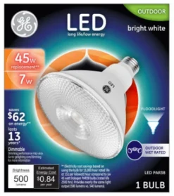 GE PAR38 E26 (Medium) LED Bulb Bright White 45 Watt Equivalence (Pack of 3)