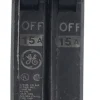 GE Q-Line 15 amps Standard 2-Pole Circuit Breaker