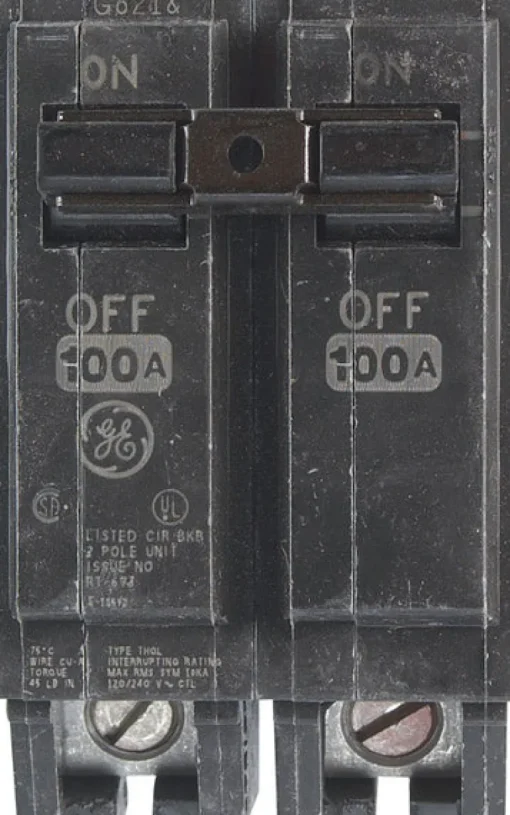 GE Q-Line 100 amps Standard 2-Pole Circuit Breaker