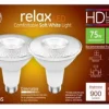 GE Relax HD PAR 30L E26 (Medium) LED Light Bulb Soft White 75 Watt Equivalence 2 pk