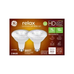 GE Relax HD PAR 30L E26 (Medium) LED Light Bulb Soft White 75 Watt Equivalence 2 pk