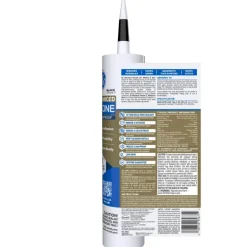 GE Silicone 2 Black Silicone 2 Window and Door Silicone 10.1 oz. (Pack of 12)
