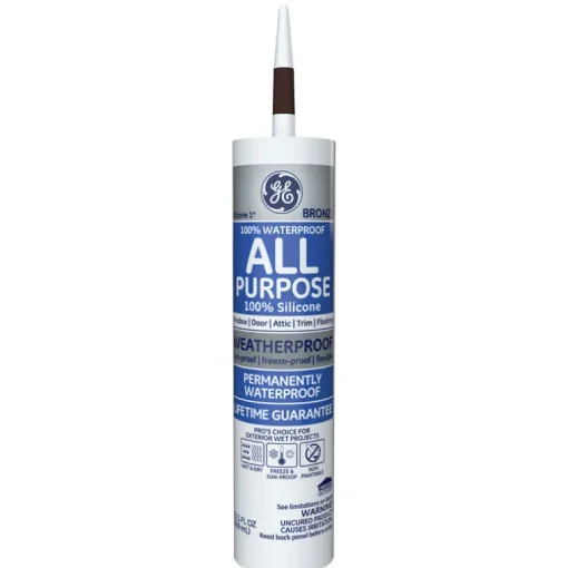 GE Silicone 1 Bronze Silicone 1 All Purpose Silicone 10.1 oz. (Pack of 12)