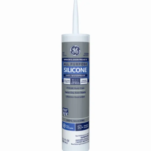 GE Silicone 1 Clear Silicone 1 All Purpose Silicone 10.1 oz. (Pack of 12)