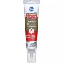 GE Silicone 2 Clear Silicone 2 Kitchen and Bath Silicone 2.8 oz. (Pack of 12)