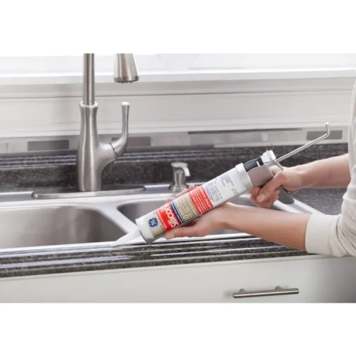 GE Silicone 2 Clear Silicone 2 Kitchen and Bath Silicone 10.1 oz. (Pack of 12)