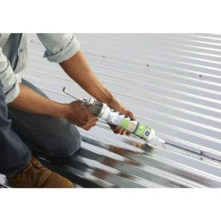 GE Silicone 2 Gray Silicone 2 Metal Gutter Silicone 10.1 oz. (Pack of 12)