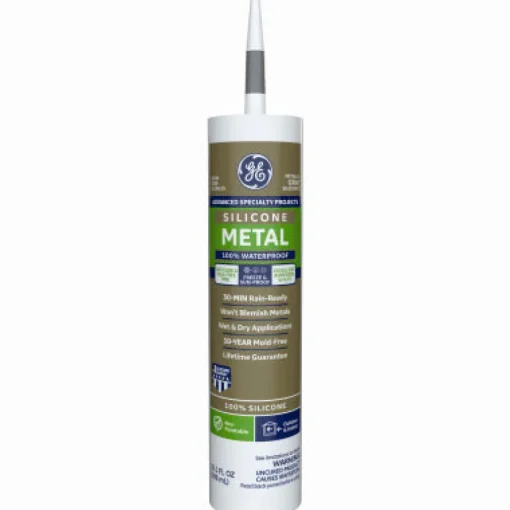 GE Silicone 2 Gray Silicone 2 Metal Gutter Silicone 10.1 oz. (Pack of 12)