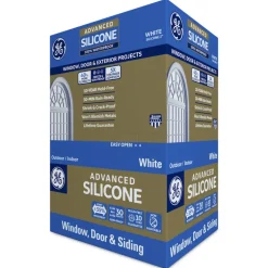 GE Silicone 2 White Silicone 2 Window and Door Silicone 10.1 oz. (Pack of 12)