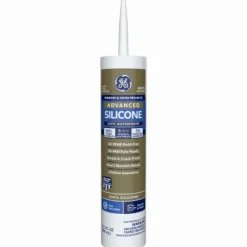 GE Silicone 2 White Silicone 2 Window and Door Silicone 10.1 oz. (Pack of 12)