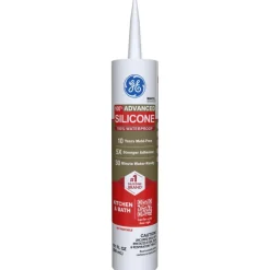 GE Silicone 2 White Silicone 2 Kitchen and Bath Silicone 10.1 oz. (Pack of 12)