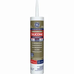 GE Silicone 2 White Silicone 2 Kitchen and Bath Silicone 10.1 oz. (Pack of 12)