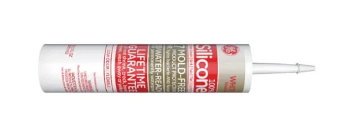 GE Silicone 2 White Silicone 2 Kitchen and Bath Silicone 10.1 oz. (Pack of 12)