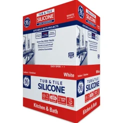 GE Silicone 1 White Silicone 1 Tub and Tile Silicone 10.1 oz. (Pack of 12)