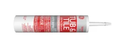 GE Silicone 1 White Silicone 1 Tub and Tile Silicone 10.1 oz. (Pack of 12)