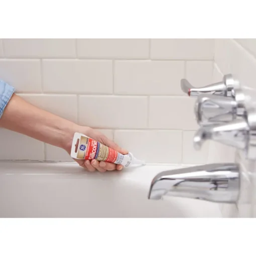 GE White Kitchen and Bath Silicone 2.8 oz. (Pack of 12)