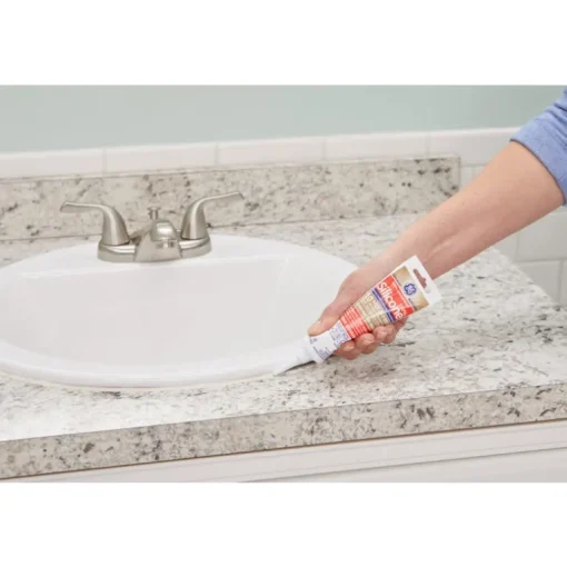 GE White Kitchen and Bath Silicone 2.8 oz. (Pack of 12)
