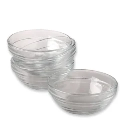 Gemco 3-1/2 in. W x 3-1/2 in. L Clear Glass Prep Bowl Set
