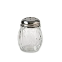 Gemco Clear/Silver Glass/Stainless Steel Cheese Shaker 5 oz